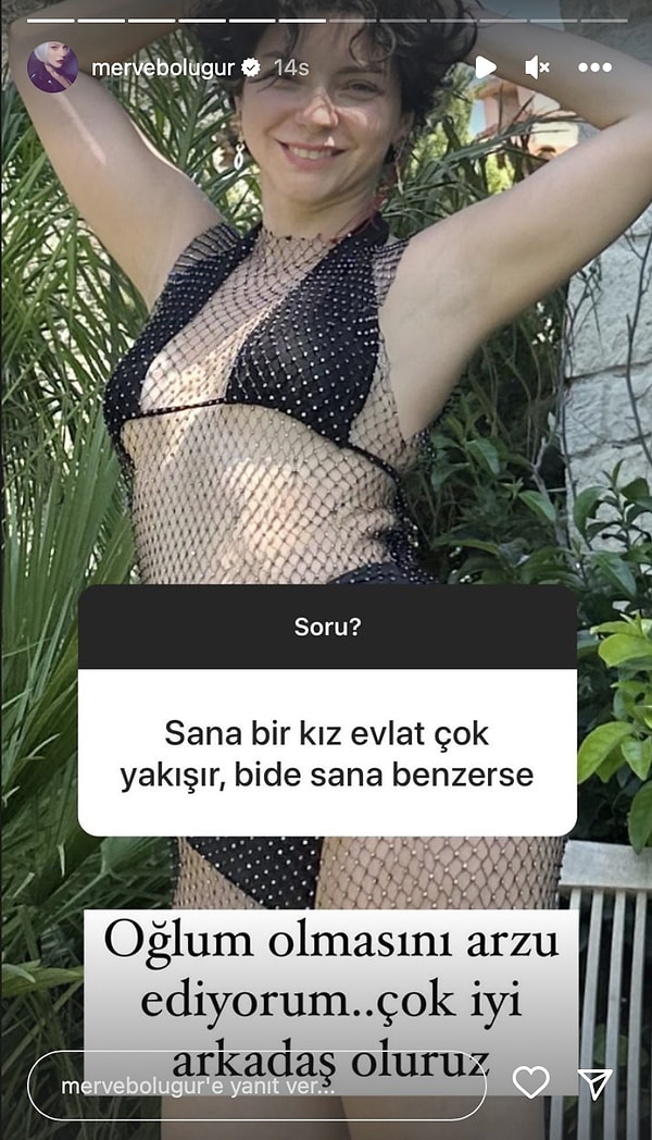 "Oğlum olmasını arzu ediyorum."