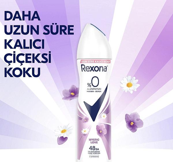 Rexona Kadın Sprey Deodorant Mystic Love %0 Alüminyum 48 Saat Koruma