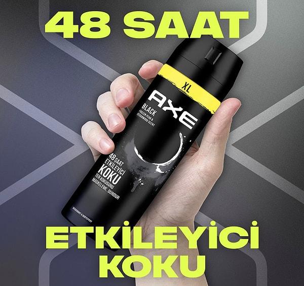 Axe Erkek Sprey Deodorant Black XL 48 Saat Etkileyici Koku