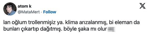 Ve olayın arkasında muzip bir öğrenci olduğu gönderi sahibinin güncellemesi ile ortaya çıktı.