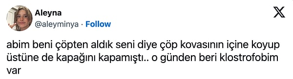 9. Travmatik "seni çöpten aldık" şakası milli geleneğimiz gibi bir şey gerçi.