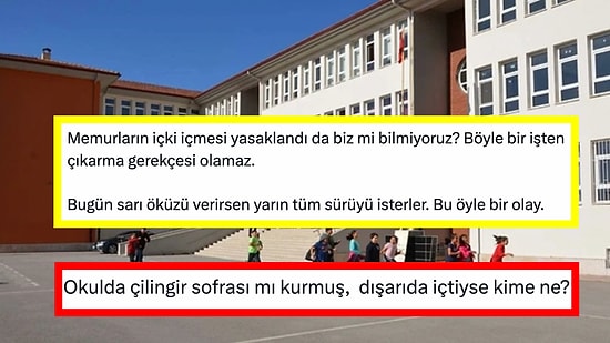 İçkili Fotoğraf Paylaşan Okul Müdürünün Görevden Uzaklaştırıldığı İddiasına Tepkiler Çığ Gibi Büyüdü!