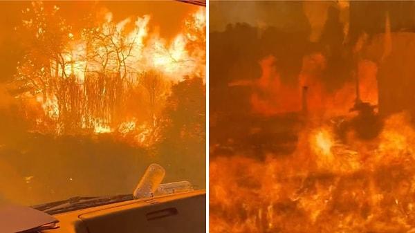 Yangın söndürme ekiplerinin çok zorlu şartlarda çalıştığını tahmin edebiliyoruz. Çanakkale'deki yangını söndürmek için çalışan itfaiye aracının içinden çekilen görüntüler izleyenleri daha da üzdü.