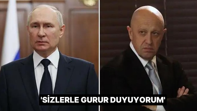 Prigojin'in Uçağının Düştüğü O Anlarda Putin, Askerlerine Seslendi: 'Sizlerle Gurur Duyuyorum'