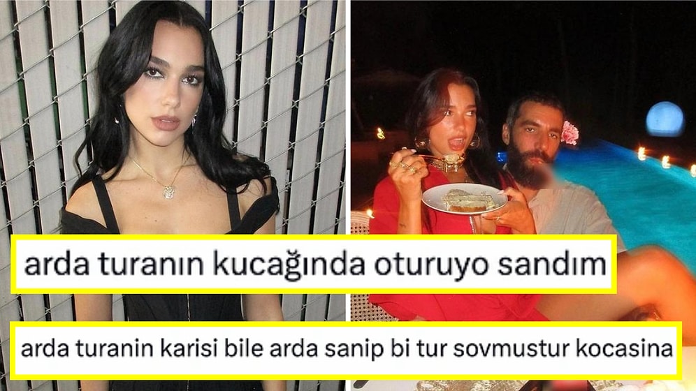 Dua Lipa'nın Arda Turan'ı Klonlayan Yönetmen Sevgilisiyle Paylaştığı Fotoğrafa Yorum Yağdı
