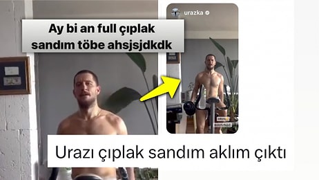 Spor Yaptığı Anları Paylaşan Uraz Kaygılaroğlu Anadan Üryan Sanılınca Olanlar Oldu