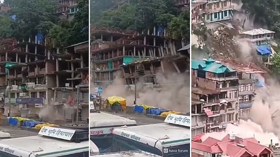 Hindistan’daki Toprak Kayması Koca Binaları Yuttu