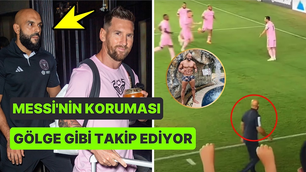 Messi'yi Sahada Bile Yalnız Bırakmayan Yakın Korumasının Görüntüleri Viral Oldu