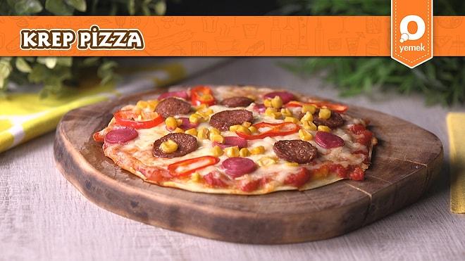 Pizzanın En Pratik Hali! Krep Pizza Nasıl Yapılır?