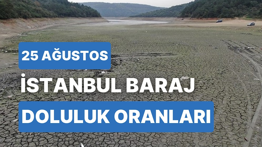 25 Ağustos Cuma  İstanbul Baraj Doluluk Oranlarında Son Durum: İstanbul’da Barajların Yüzde Kaçı Dolu?