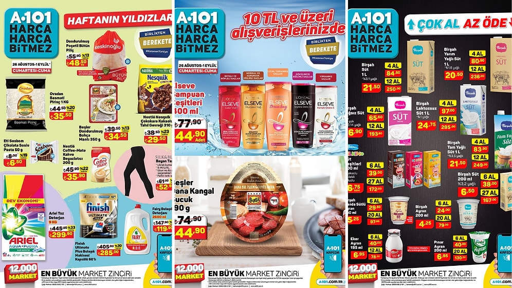 26 Ağustos - 1 Eylül 2023 A101 Haftanın Yıldızları Kataloğu