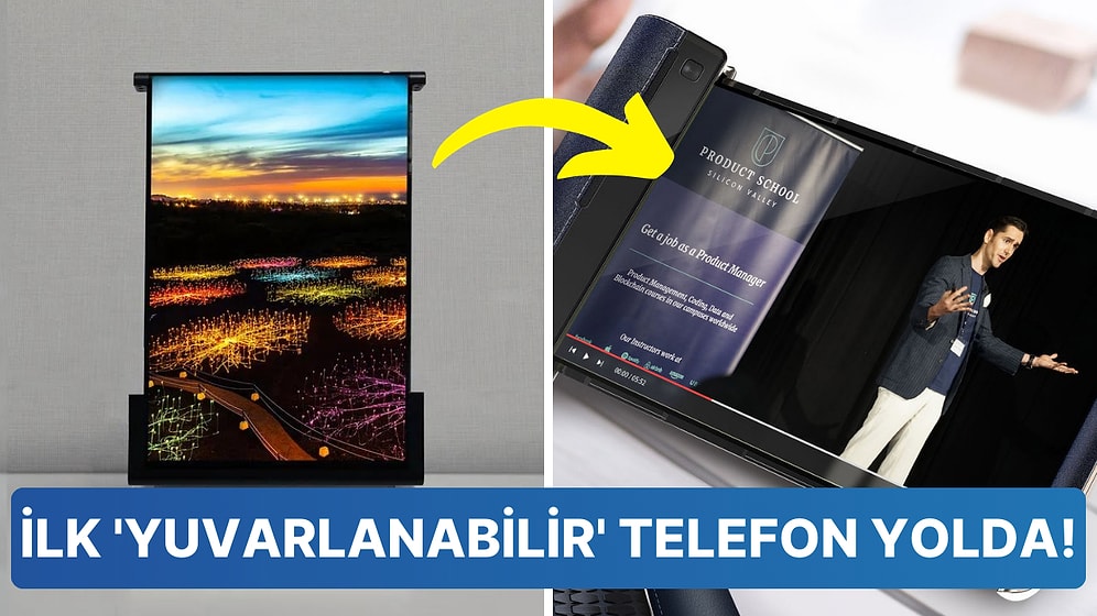 Apple'dan Sonra Samsung da 'Yuvarlanabilir' Akıllı Telefon için Harekete Geçti! İlk Model Şimdiden Sergilendi!