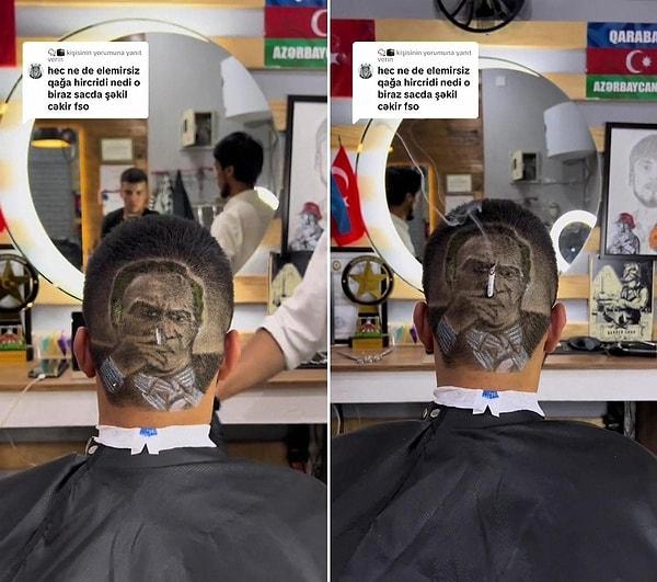 '@barber_hici' ismiyle TikTok'ta paylaşımlar yapan Azerbaycanlı bir berberin Kurtlar Vadisi'nin efsane karakteri Laz Ziya tıraşı viral oldu.