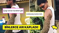 Avucunda Kraliçe Arıyı Tuttuğu İçin Kolu Binlerce Arıyla Kaplanan Adam Gündem Oldu!