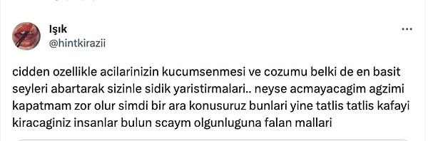 Daha önce bu tarz ilişkiler yaşayanlar kendi deneyimlerinden bahsederlerken, yaşça büyük kişilerin karşısındakilerin acılarını küçümsediklerini dile getirdi.