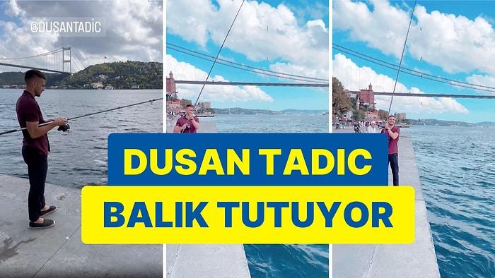 Fenerbahçeli Dusan Tadic, İstanbul Boğazı'nda Hamsi Avladığı Anlar