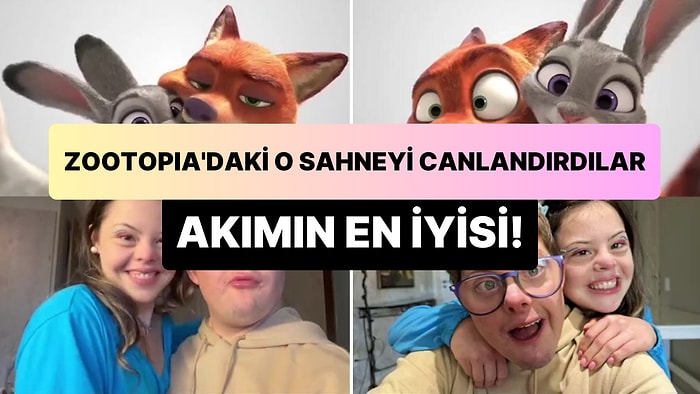 Disney'in Zootopia Animasyonundaki Fotoğraf Sahnesini Canlandıran Down Sendromlu Çiftin Muhteşem Anları