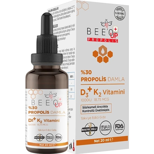 19. Bee'o Up Propolis D3+K2 Damla