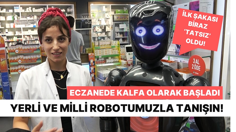 Yerli ve Milli Robot 'Marbot' Yalova'da Eczacı Kalfası Oldu