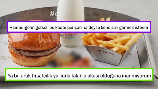 Fiyatı Pahalı Bir Hamburger Menüsüne Tatlı Niyetine Konulan Ürünler Sosyal Medyanın Tepkisini Çekti!