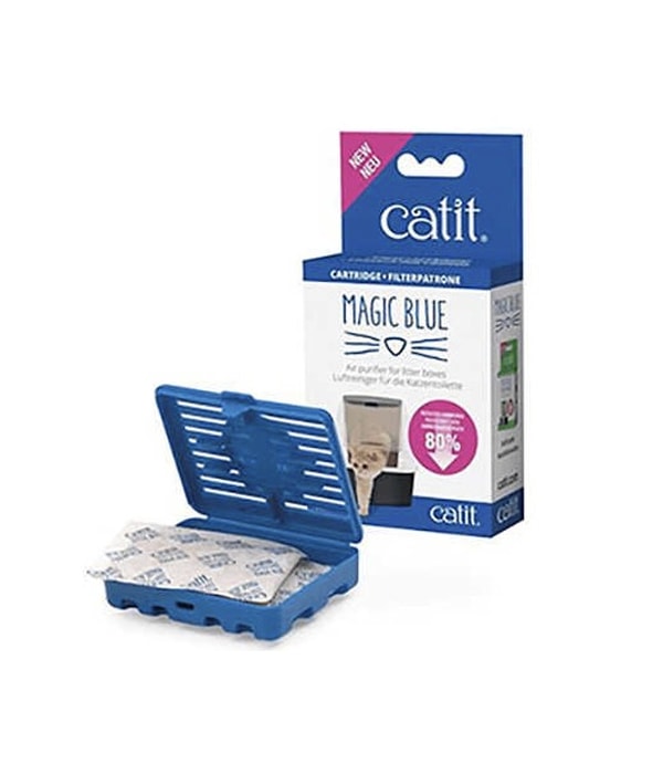 'Catit Magic Blue' tuvalet kabı koku giderici.