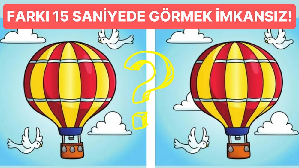 Sadece Yüksek IQ'ya Sahip İnsanların Kısa Sürede Fark Ettiği İki Resim Arasındaki 5 Farkı Bulabilecek misin?