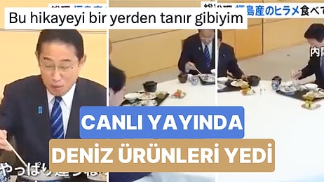 Japonya Başbakanı Canlı Yayında 'Radyoaktif Madde' Riski Olduğu Söylenen Fukuşima'dan Gelen Balıkları Yedi