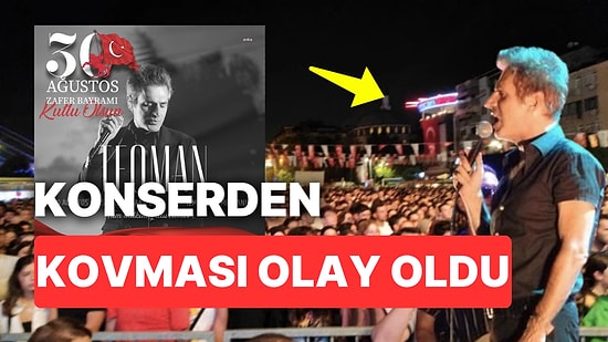 30 Ağustos Zafer Bayramı Etkinliğinde Olay Çıkartan Teoman İnsanları Konserden Kovdu