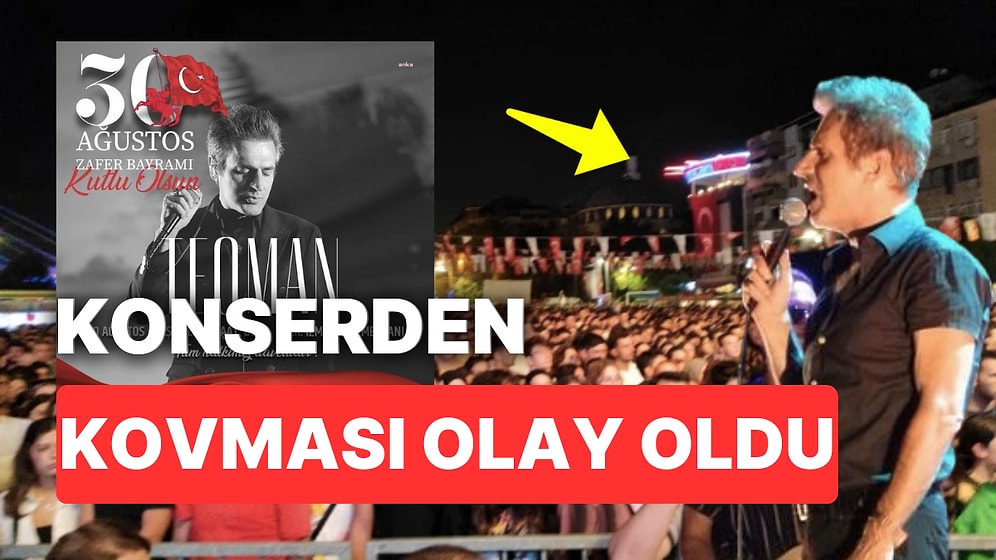30 Ağustos Zafer Bayramı Etkinliğinde Olay Çıkartan Teoman İnsanları Konserden Kovdu