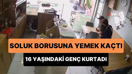 Soluk Borusuna Yemek Kaçan Adamı, Lokantada Staj Yapan 16 Yaşındaki Öğrenci Heimlich Manevrası ile Kurtardı