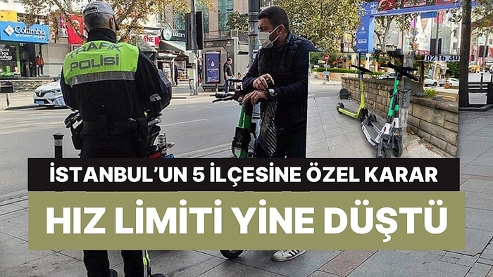 İstanbul'da 'Scooter' Düzenlemesi: Hızlı Limitleri Daha da Düşürüldü