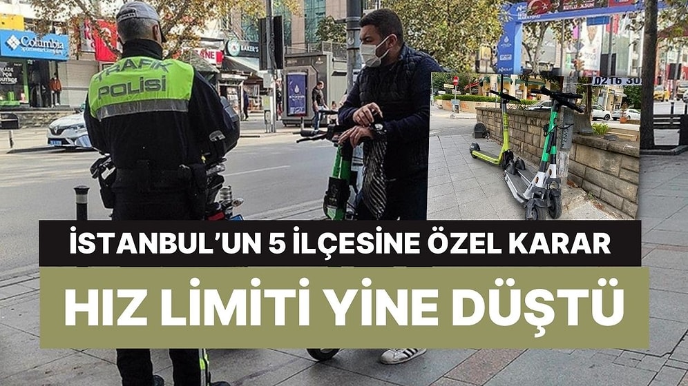 İstanbul'da 'Scooter' Düzenlemesi: Hızlı Limitleri Daha da Düşürüldü