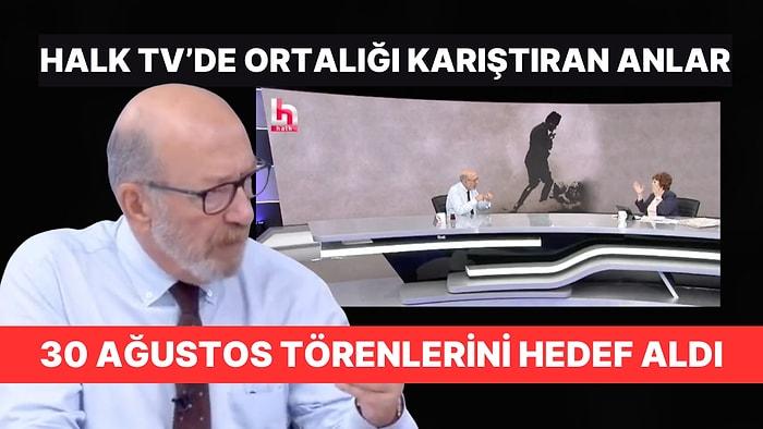 Halk TV'ye Çıkan Tarihçi 30 Ağustos Törenlerini Eleştirdi: Ayşenur Aslan Araya Girdi