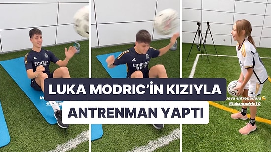 Arda Güler, Luka Modric'in Kızıyla Birlikte Antrenman Yaptı