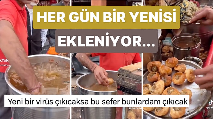 Hindistan'ın Birbirinden İlginç ve Hijyenden Uzak Sokak Lezzetlerine Her Gün Bir Yenisi Daha Ekleniyor!