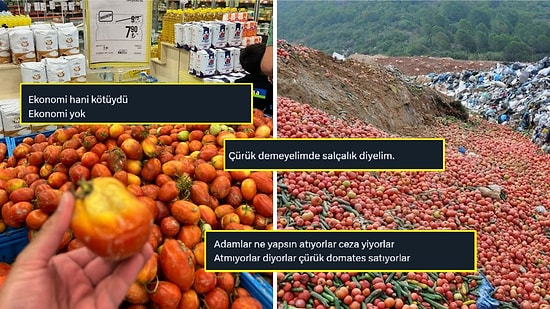 Markette Kilosu 8 Liraya Satılan Domateslerin Çürük Olması Dillere Düştü