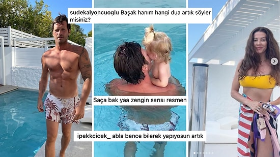 Başak Dizer'in Eşi Kıvanç Tatlıtuğ ve Oğlu Kurt Efe'yle Tatil Pozları Sosyal Medyayı Salladı!