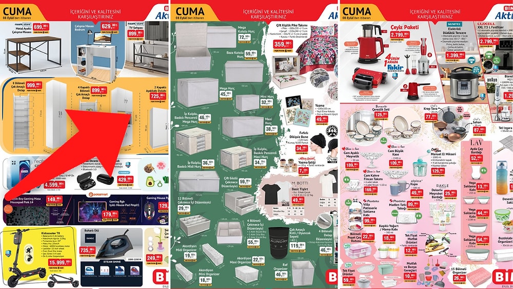 BİM'e Çeyiz Paketi Geliyor! 5 Eylül - 8 Eylül 2023 BİM Aktüel Ürünler İndirim Kataloğu