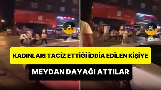 Üsküdar'da Kadınları Taciz Ettiği İddia Edilen Kişiye Meydan Dayağı Attılar