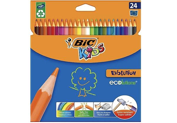BIC Kids Evolution 24'lü Kutu Kuru Boya Kalemi