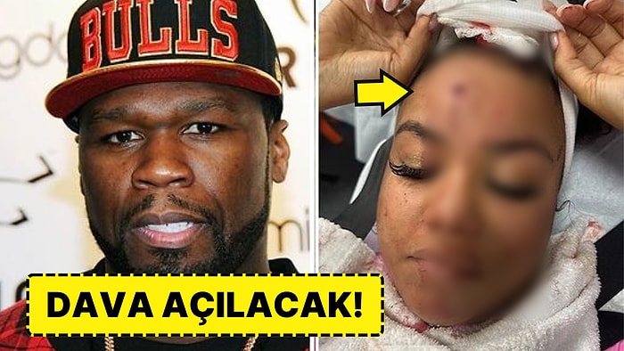 Ünlü Rapçi 50 Cent'in Konser Esnasında Fırlattığı Mikrofon İzleyicilerden Birinin Kafasını Yardı!