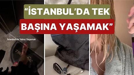 Yine Bir Kadının 'İstanbul'da Tek Başına Yaşamak' Temalı Videosu Viral Oldu