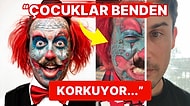 Yüzüne Yaptırdığı Dövmeler ile Palyaço Olmak İsterken Kabuslardan Fırlamışa Benzeyen Adam!
