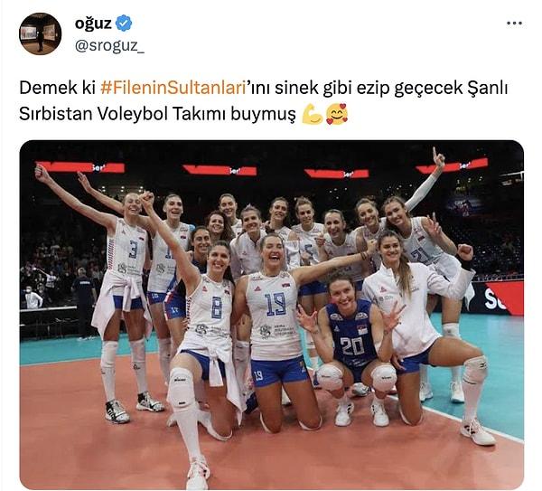 Türkiye A Milli Kadın Voleybol Takımımızın başarısını kendisine yediremeyen kişilerden birisi de Oğuz isimli Twitter kullanıcısı oldu.