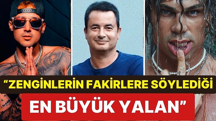 Batu Z ve Lucifer, Acun Ilıcalı'nın Sözlerine Cevap Verdi: "Zenginlerin Fakirlere Söylediği En Büyük Yalan"