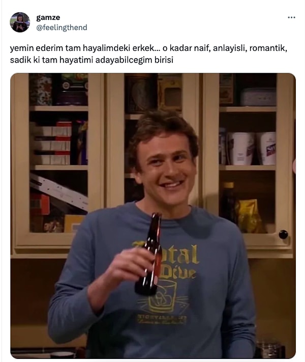 Ben oyumu Chandler Bing'den yana kullanmak isterim bu noktada.