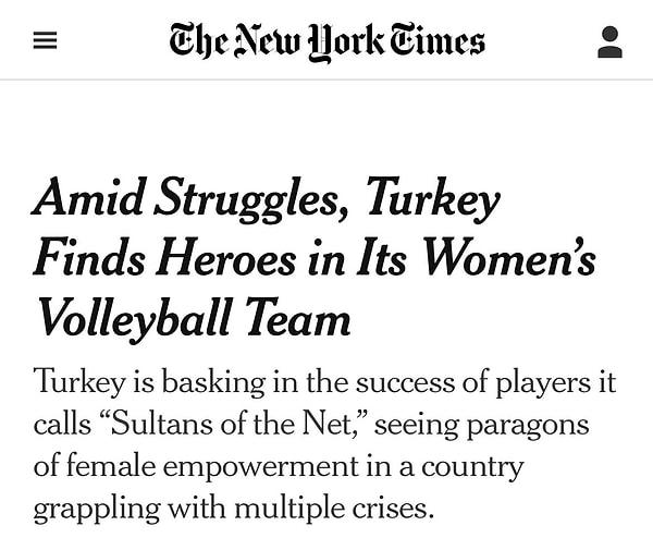 ABD'nin en önde gelen gazetelerinden The New York Times, Filenin Sultanları'nı ülkemizin "kahramanları" olarak adlandırdı.