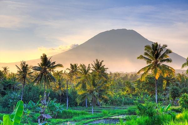 3. Bali'de 2 aktif yanardağ vardır.