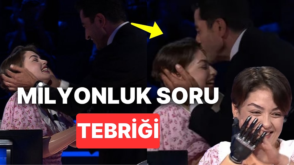 Kim Milyoner Olmak İster'de Milyonluk Soruyu Açtıran Yarışmacıyı Kenan İmirzalıoğlu Alnından Öptü