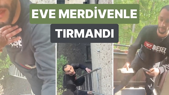 İsveç'te Bir Mülteci Elinde Bıçakla Merdivenle Tırmanarak Bir Eve Girdi ve Evin Camlarını Taşla Kırdı
